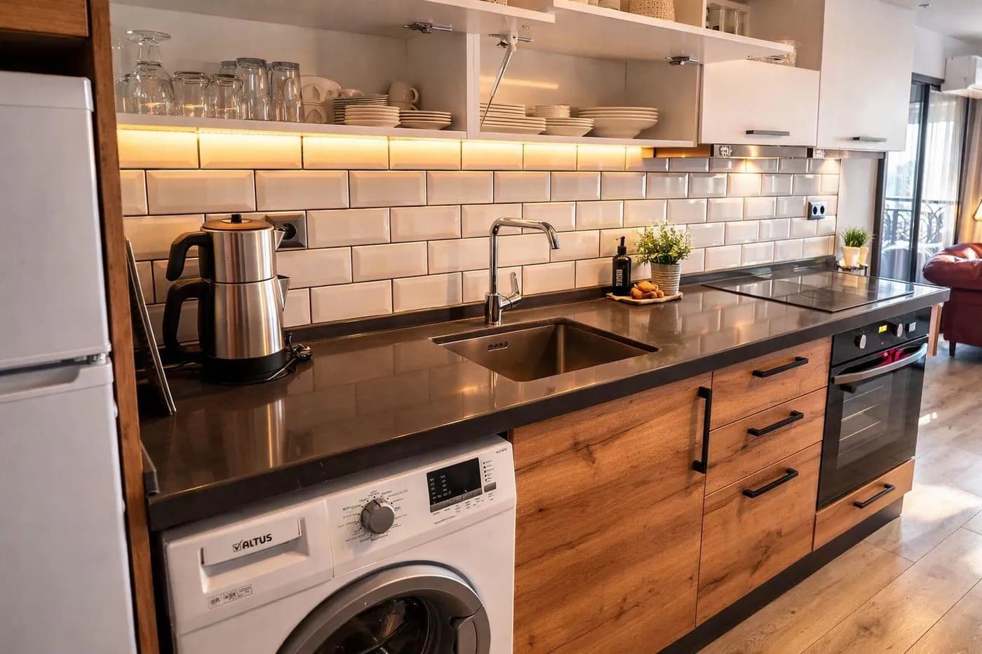 Fully equipped kitchen